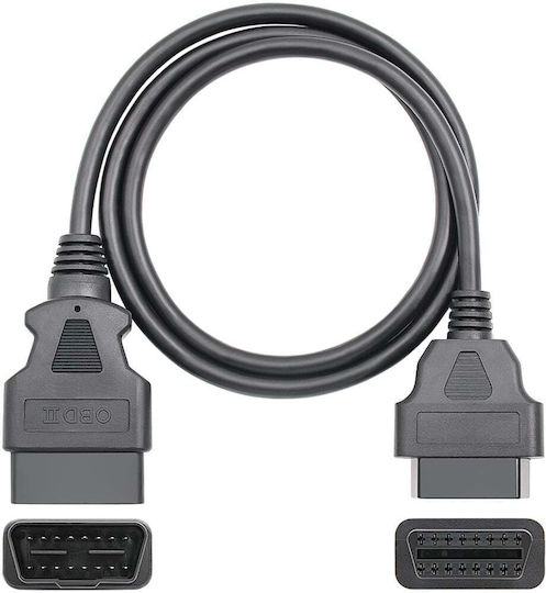Techstar Obd2 Extension Cable 100 Cm Male-female 16 Pin 26awg
