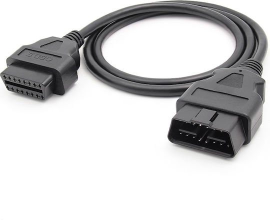 Techstar Obd2 Extension Cable 100 Cm Male-female 16 Pin 26awg