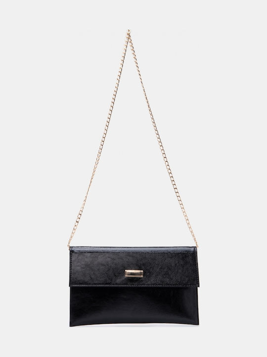 Damen-Clutch Schwarzlack