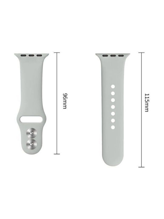 Tech-Protect Λουράκι Σιλικόνης με Pin Γκρι (Apple Watch 38/40/41/42mm)