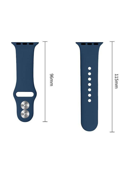 Tech-Protect Silicone Strap Navy Blue (Apple Watch 8 / 9 / 10 / 11 / 12 / SE (40 / 41 / 42 mm))