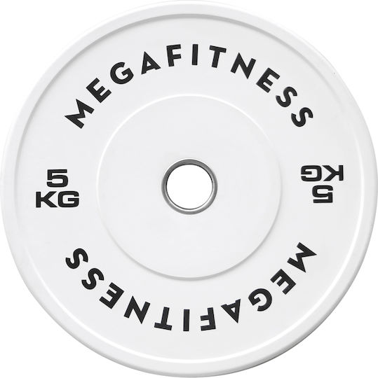 MegaFitness Олимпийски гумен бъмпър диск 1 x 5 kg Ф50 mm
