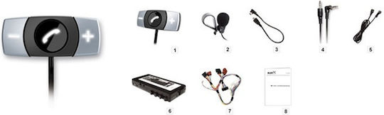 Bury Bluetooth Автомобил CC 9048 за Таблото (AUX / Аудиоприемник / Многоточкови / USB порт за зареждане) 03-GR9048