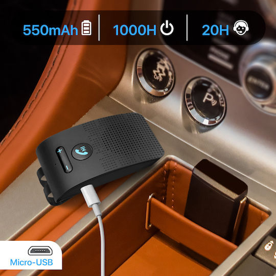 Megafon Bluetooth Auto Vibrație Recunoaștere Apel DSP & Conectare 2 Dispozitive Q-dh03 Andowl
