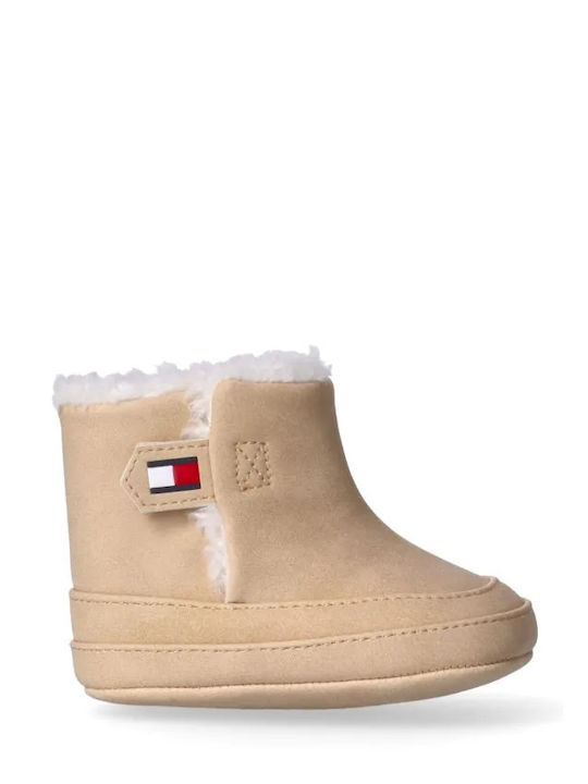 Tommy Hilfiger Ghete Premergătoare Bej pentru Bebeluși