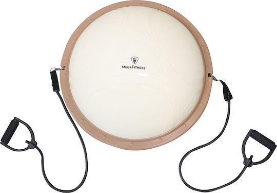 MegaFitness Minge de Echilibru Neagră 60x24cm cu Diametrul de 60cm
