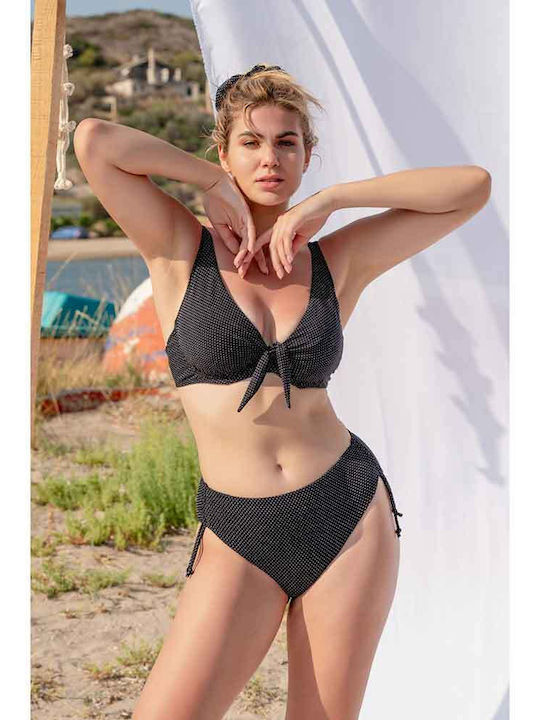 Top de bikini Negru