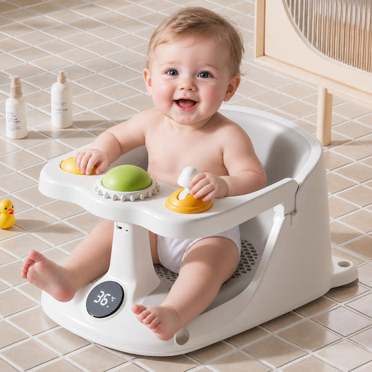 X-treme Baby Scăunel de Baie pentru Copii cu Termometru Gri