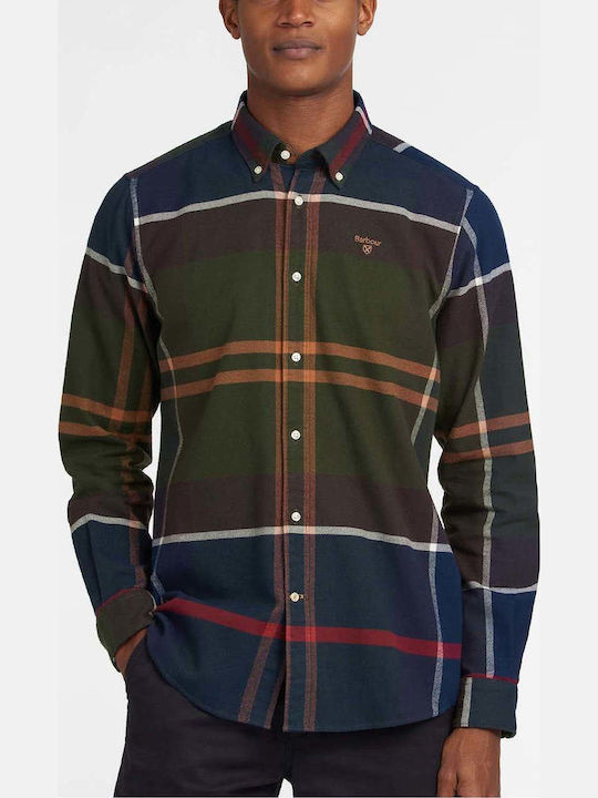 Barbour Многоцветна Карирана Мъжка Риза с Дълъг Ръкав