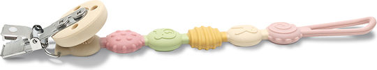 Lorelli Schnullerclip aus Silikon Beige