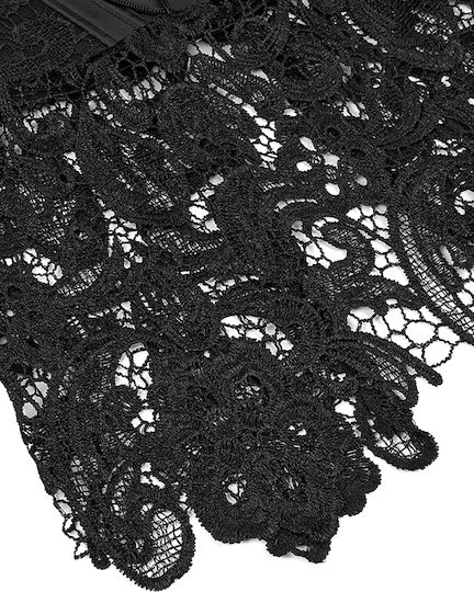 Lace Korsett aus Leder in Venice-Optik