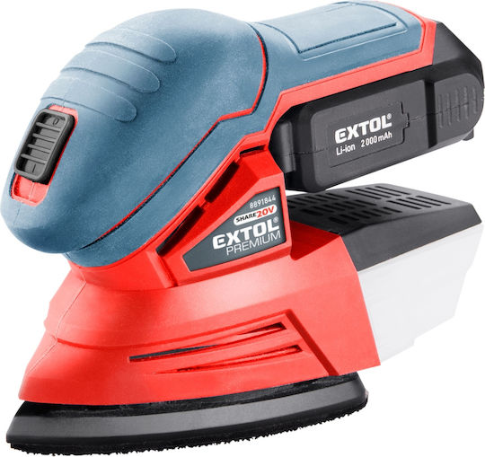 Șlefuitor Delta 20 V cu Sistem de Aspirare a Prafului