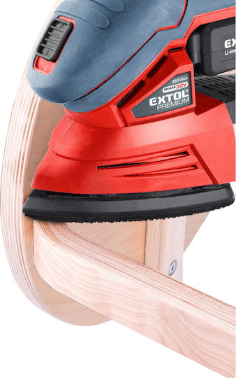 Șlefuitor Delta 20 V cu Sistem de Aspirare a Prafului