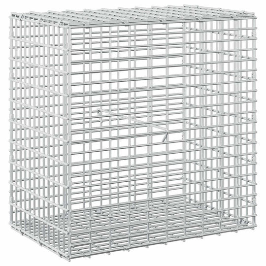 vidaXL Steel Gabion Basket for Garden Fence 50x30x50 cm Silver