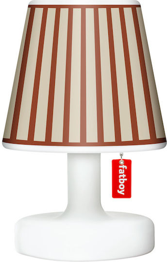 Fatboy Tischlampe mit Orangefarbenem Lampenschirm und Fuß
