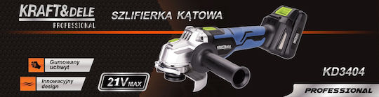 Kraft & Dele KD3404 Ъглошлайф 125 мм на батерия 21 V Solo