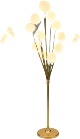 LED Floor Lamp H140cm Gold