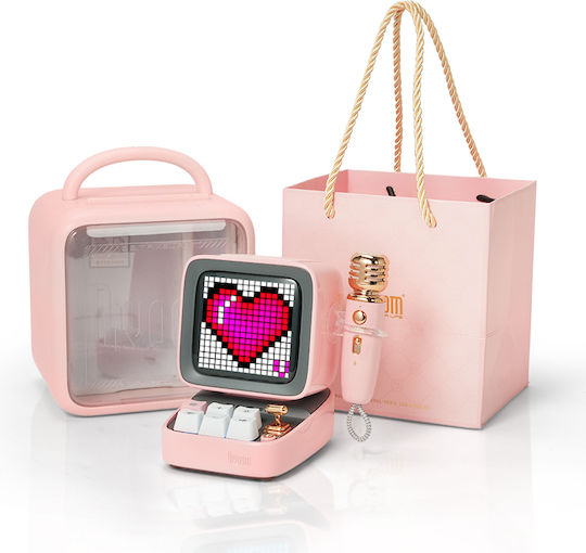 Divoom Ditoo-5M Bluetooth Lautsprecher 15W mit Betriebszeiten maximal 8 Stunden Rosa