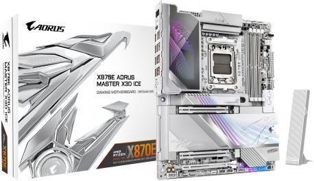 Gigabyte X870E AORUS MASTER X3D ICE Wi-Fi Motherboard ATX With AMD AM5 Socket