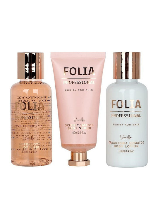 Folia Professional Paper Gift Box Vanilla Σετ Περιποίησης για Ενυδάτωση & Καθαρισμό Σώματος Folia Professional Paper Gift Box Vanilla Σετ Περιποίησης για Ενυδάτωση & Καθαρισμό Σώματος