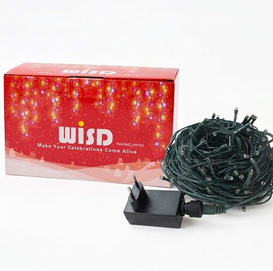 200 LED-Lichter 13 m Lila Lichterkette