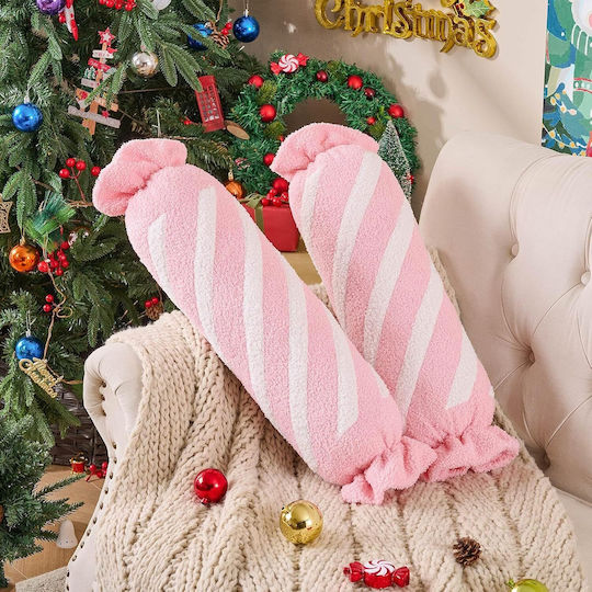 Weihnachtliches Dekokissen-Set, lang, 2-teilig, Rosa, 68,5 × 17 cm