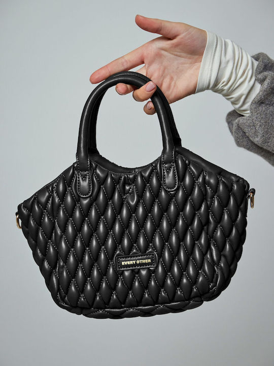 Schwarze Damen-Schultertasche