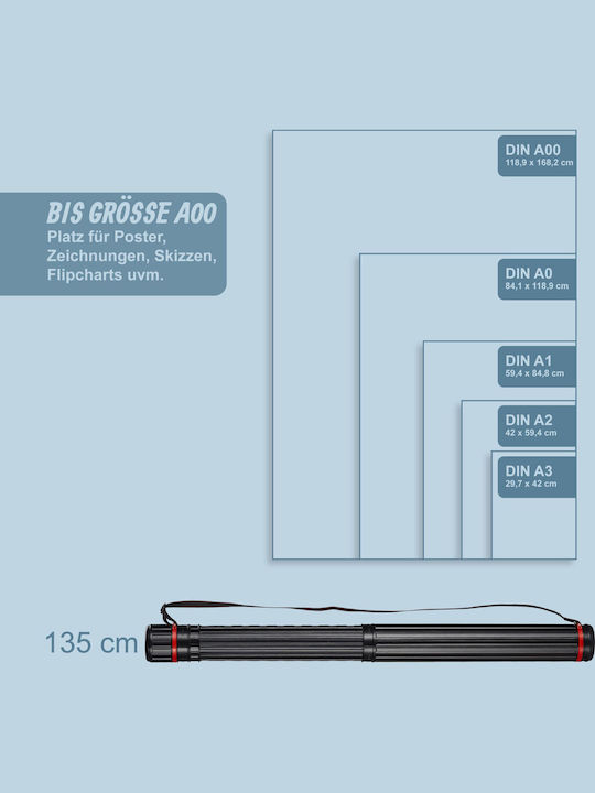 Relaxdays Eco-Friendly Red Drawing Tube