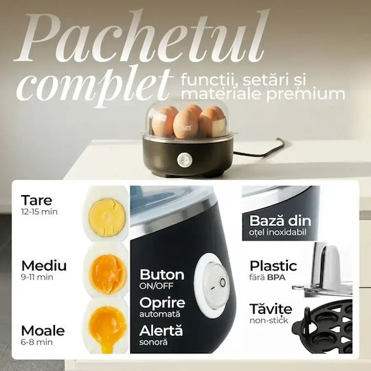 iHunt 7-Egg Grey Egg Cooker