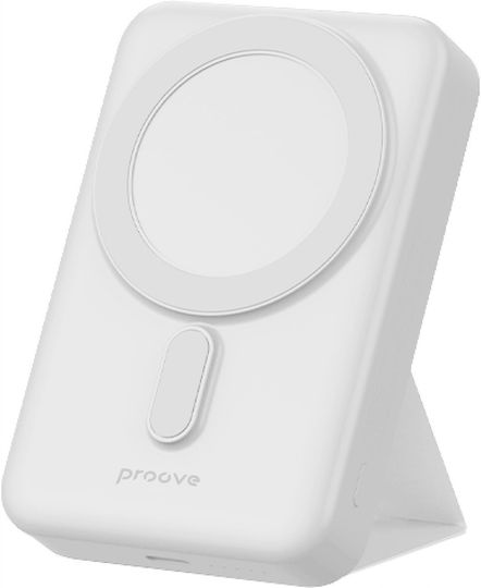 Proove Hyperion Външна Батерия MagSafe 10000mAh 20W с USB-C Порт Power Delivery / Quick Charge Бяла
