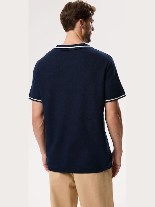 Swiftknit Polo Μπλούζα Κοντομάνικη Navy Μπλε