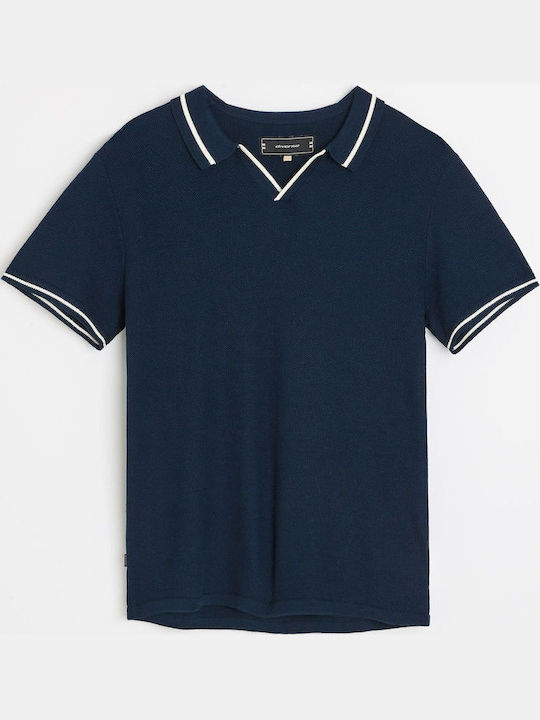 Swiftknit Polo Μπλούζα Κοντομάνικη Navy Μπλε