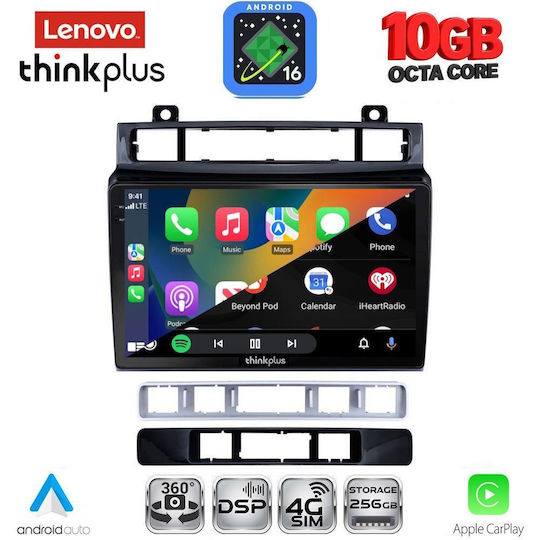Lenovo Auto-Audiosystem für BMW X2 / X6 und Volkswagen Touareg 2011–2018 (Bluetooth/USB/Wi-Fi/GPS/Apple-CarPlay/Android-Auto) mit 9-Zoll-Touchscreen