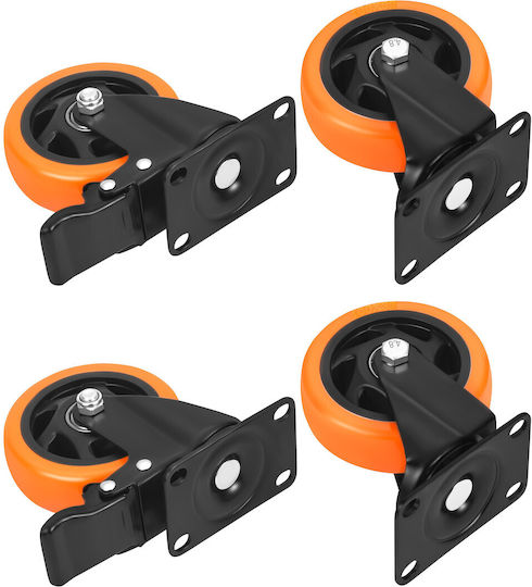 Kraft & Dele KD3623 Колела със спирачка 4 бр