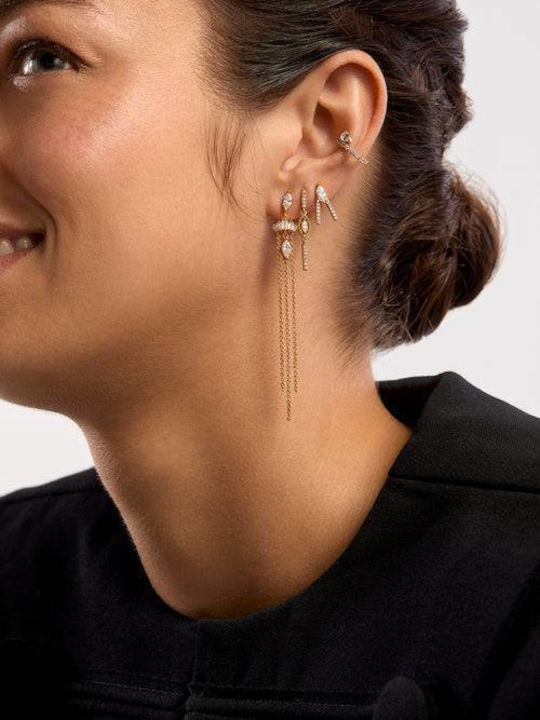 Mya Bay Soul Earrings Gold Bo-362