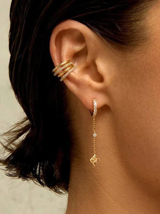 Mya Bay Lotus Earrings Gold Bo-395 Mya Bay Lotus Earrings Gold Bo-395