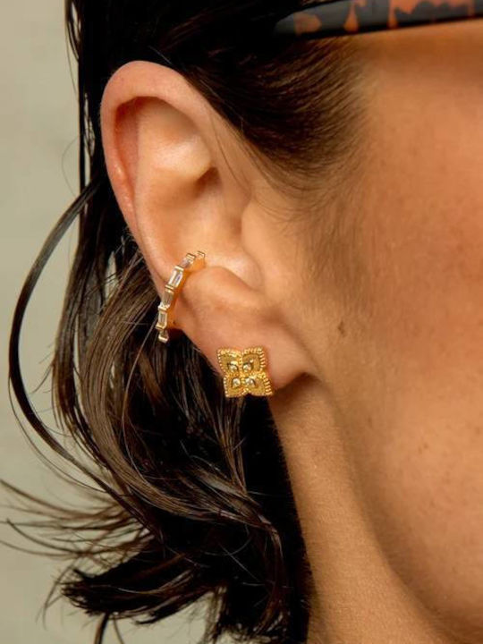 Mya Bay Lotus Earrings Gold Bo-395