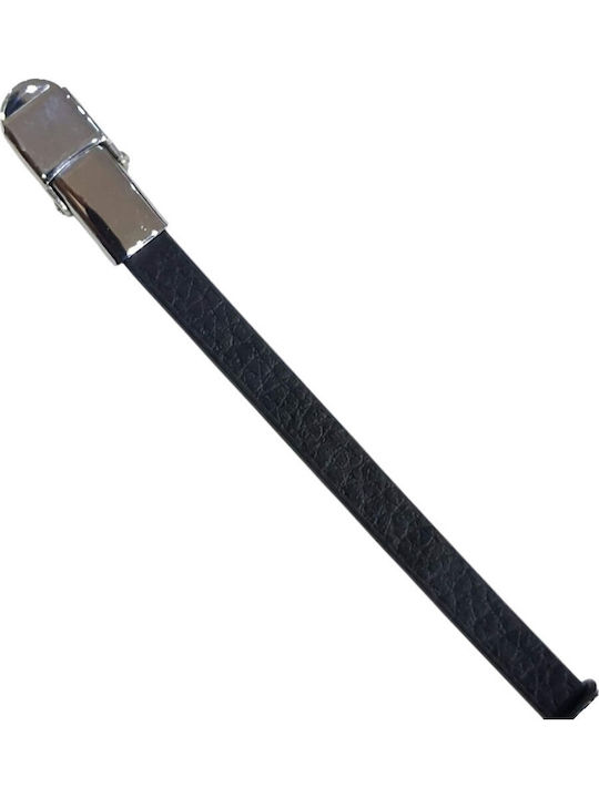 Kalliopi Silver Brățară Bărbătească Tip Identitate din Oțel Inoxidabil 22 cm