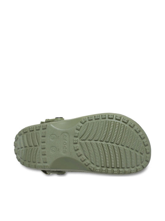 Crocs Crafted Vegan Suede Stitch Σαμπό Πράσινα