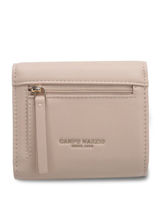 Small Beige Leather Women's Wallet