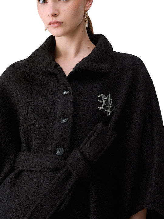Women's Poncho Black