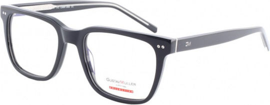 Gm8309 C1 Herrenbrille mit schwarzem Acetat-Rahmen
