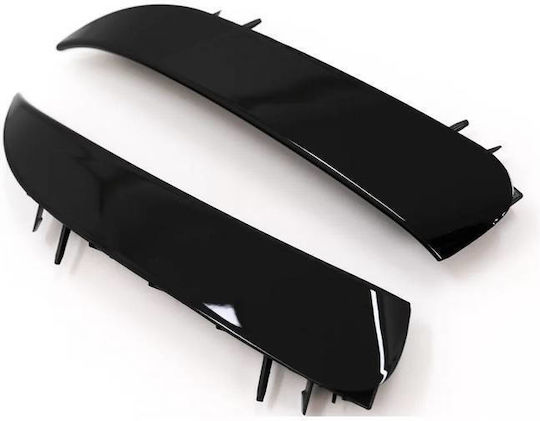 Side Rear Bumper Fins Mercedes-Benz CLA W117 13-17 Coupe AMG Bumper CLA45 Look Gloss Black 2 Pieces