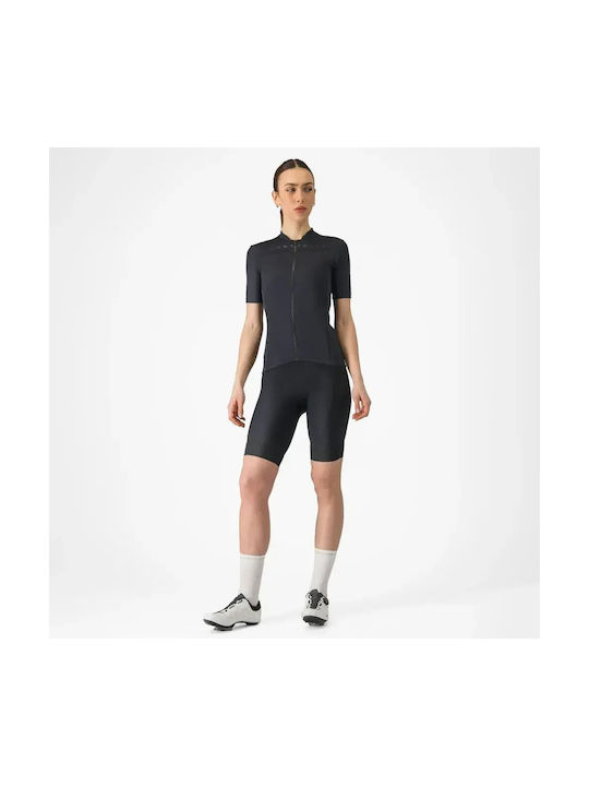 Castelli Kurzarm-Radtrikot Schwarz