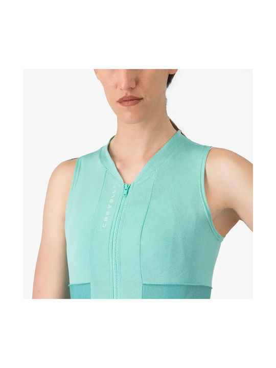 Castelli Ärmelloses Blaues Fahrradtrikot