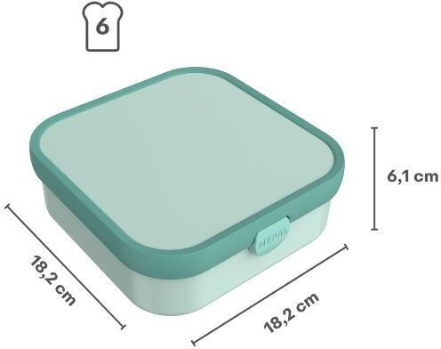 Mepal Plastic Kids' Food Container 1.3 Litre Pink 18.2 x 18.4 x 6.1 cm