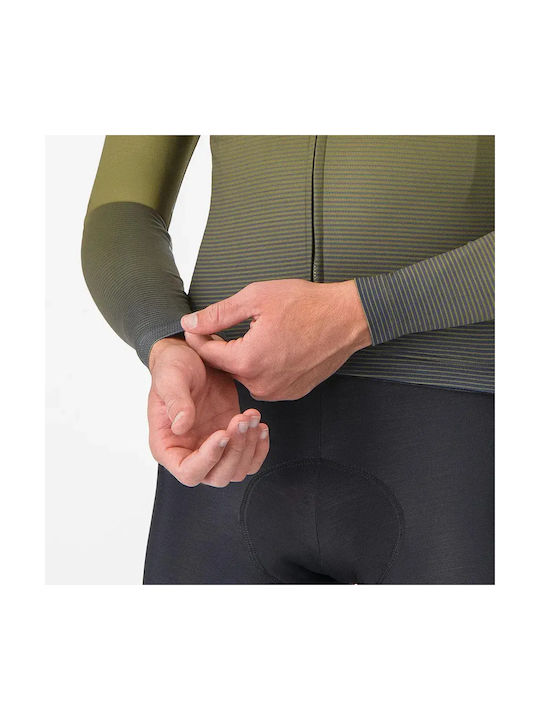 Castelli Herren Langarm-Radtrikot Grün