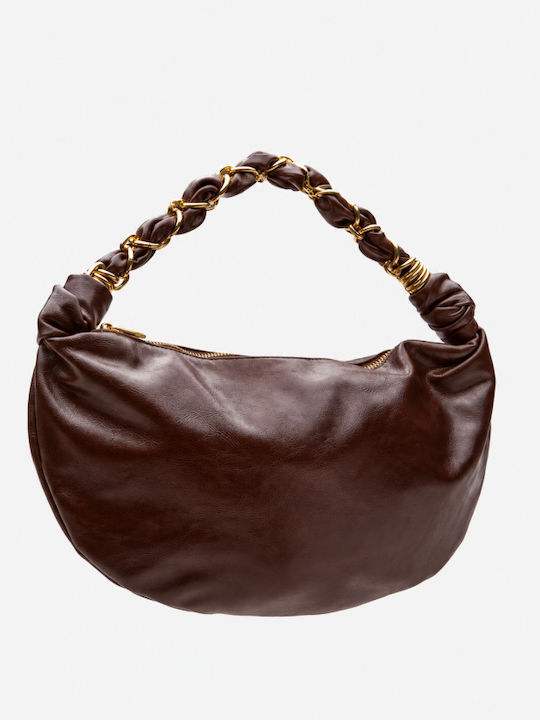 Stil Stoff Damenhandtasche Braun