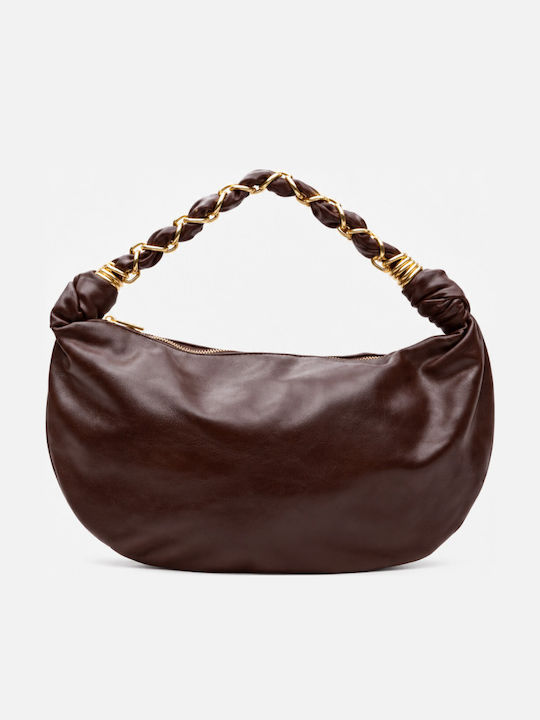 Stil Stoff Damenhandtasche Braun