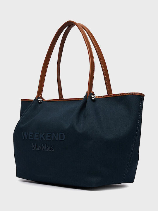 Shopper-Tasche für Damen aus Stoff Navy